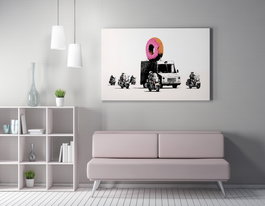 Wallity Lienzo Decorativo Banksy WY58 50 x 70 cm